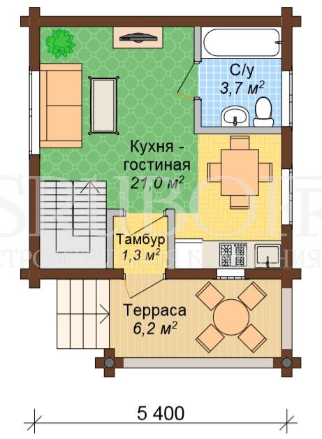 план первого этажа